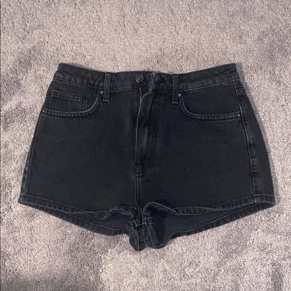 High Waisted Black Shorts